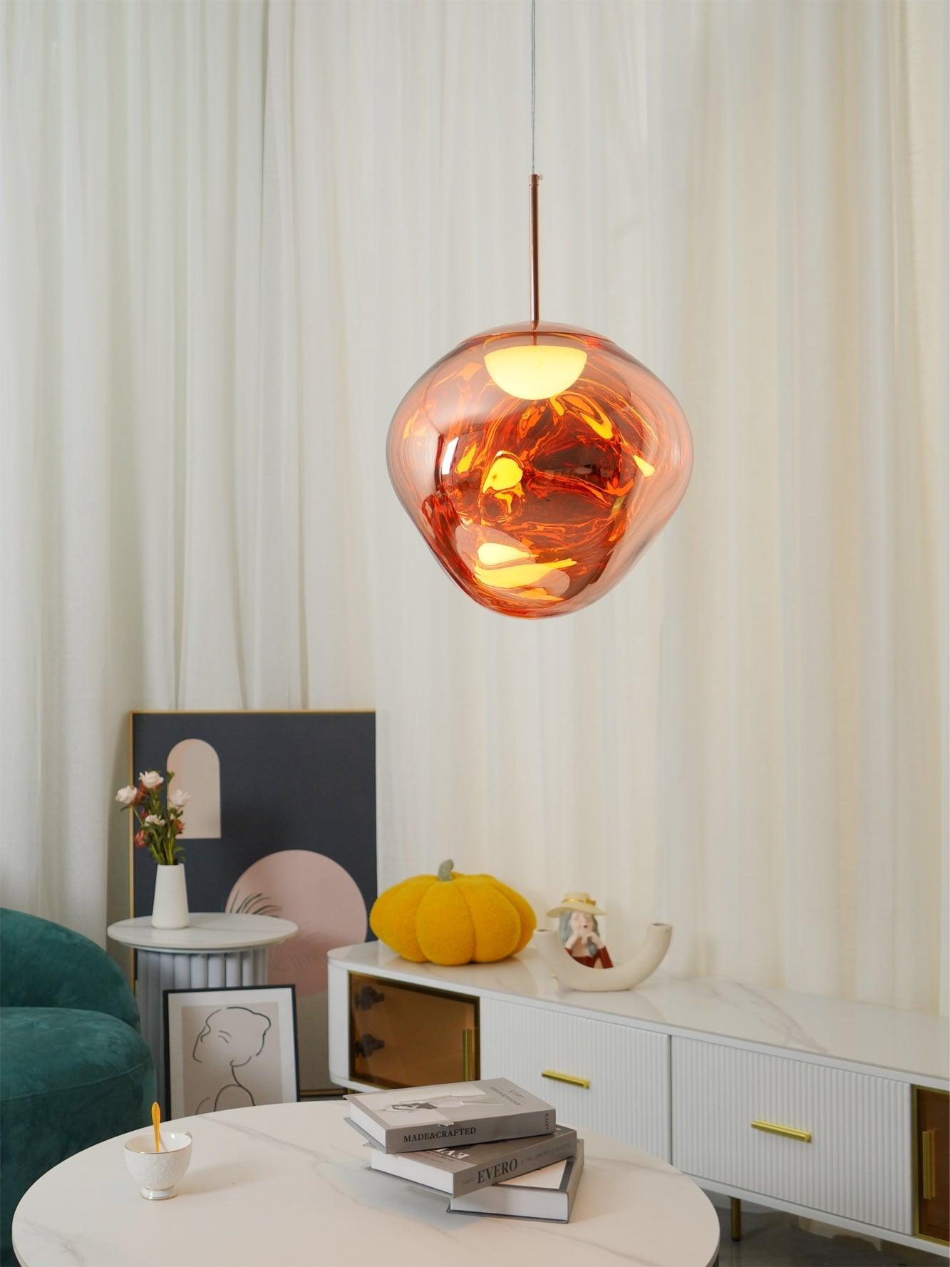 Solara Pendant Lamp Blown Glass Irregular Cluster Sculptural - Letslighting