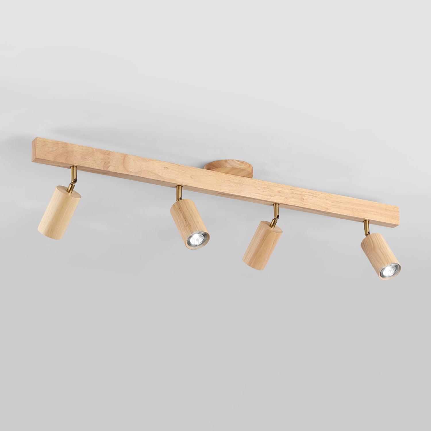 Aim Illuminazione a Binario Classica in Legno con Faretto
