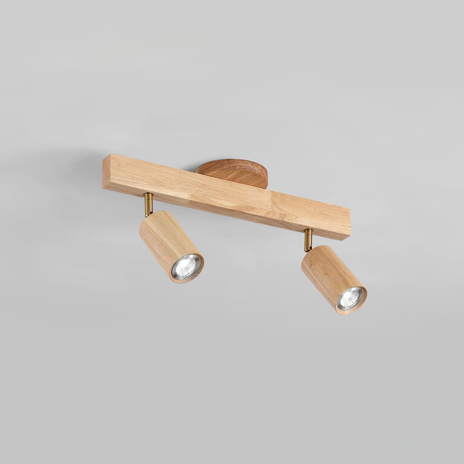 Aim Illuminazione a Binario Classica in Legno con Faretto