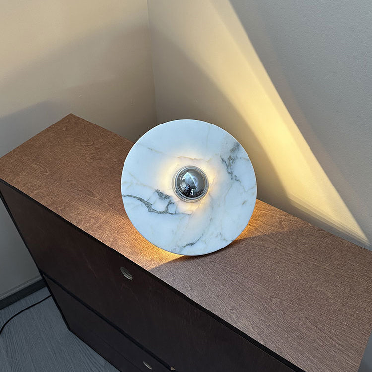 Alba Modern Minimalist Chrome Marble Metal Wall Lamp - Lamp Copper