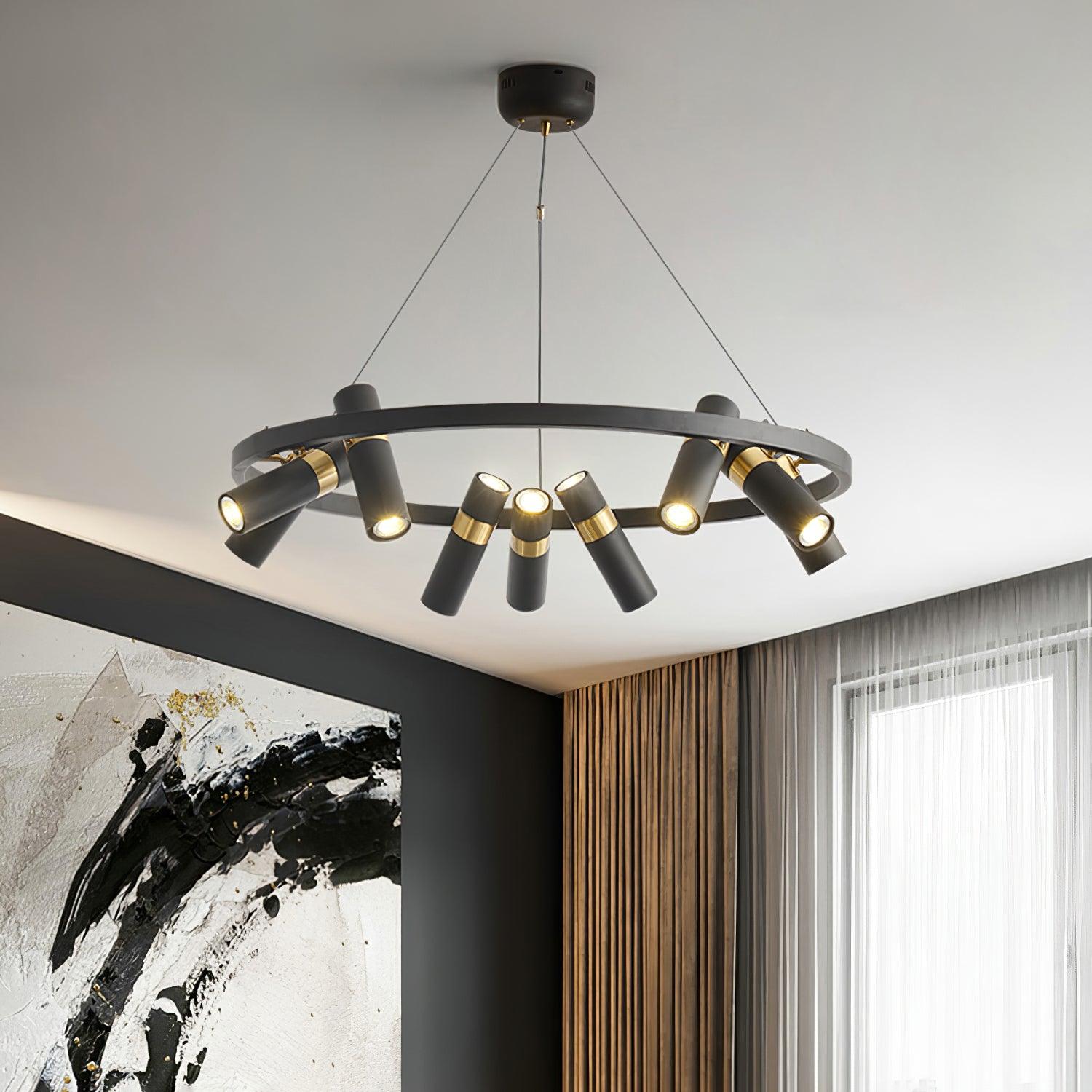 Nova Industrial Acrylic Chandelier - Blowlighting
