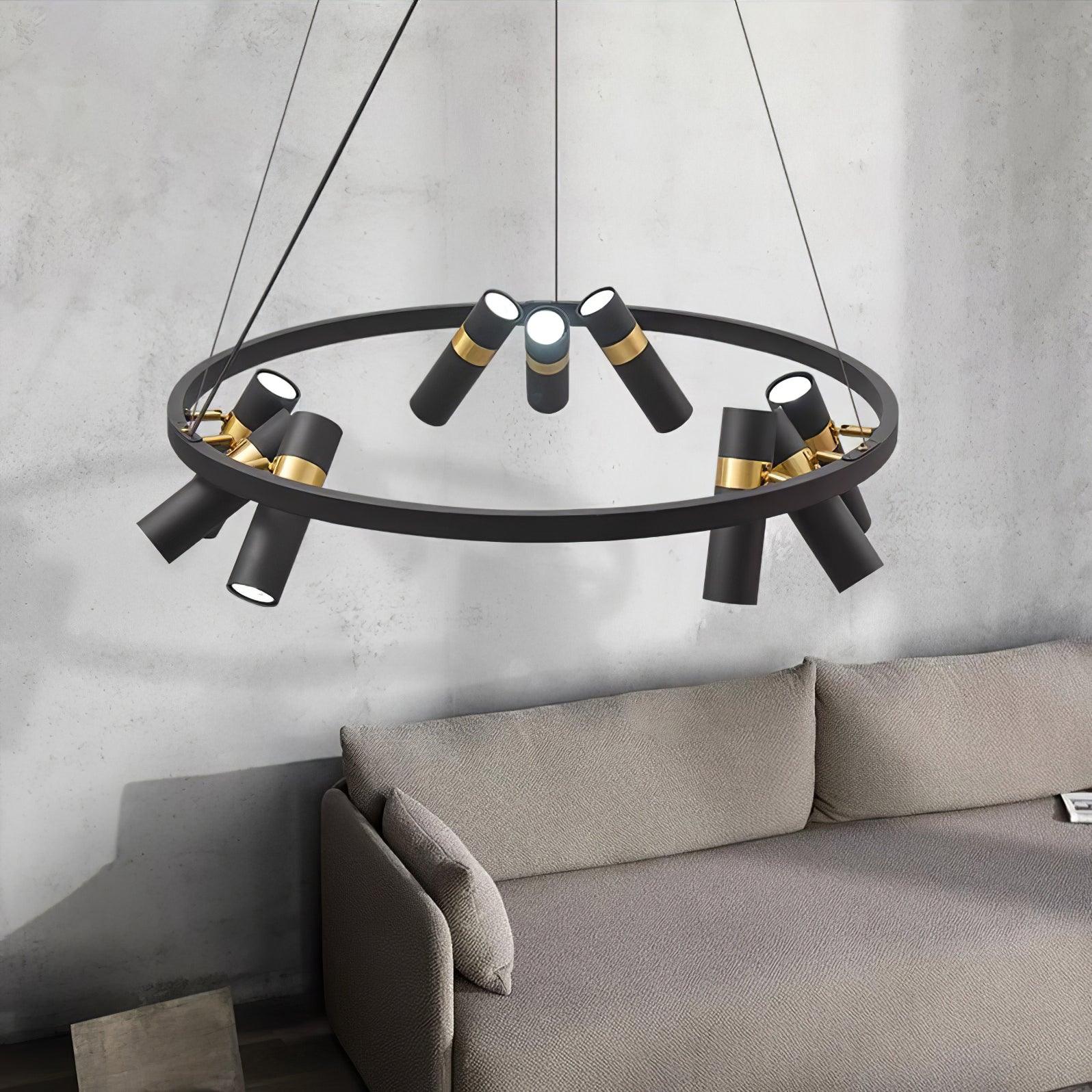 Nova Industrial Acrylic Chandelier - Blowlighting