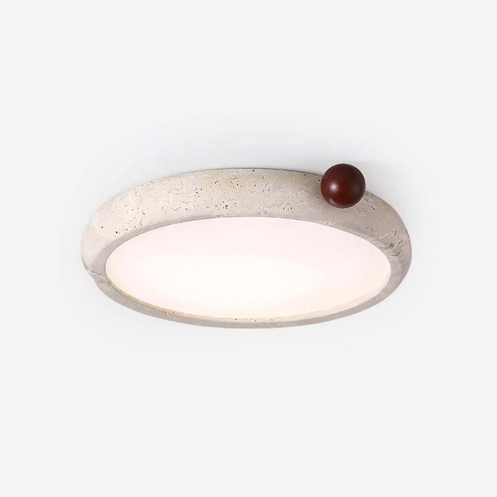 Ritta Cute Travertine Round Ceiling Light - Letslighting