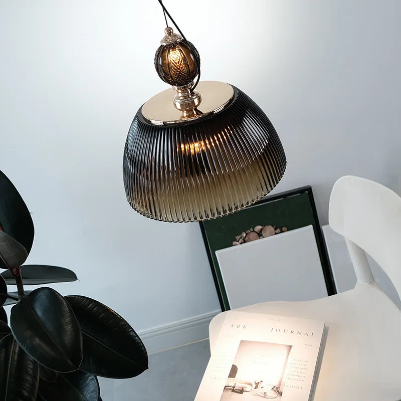 Silva Vintage LED Metallo Vetro Sospensione Verde Soggiorno Camera da letto Ristorante