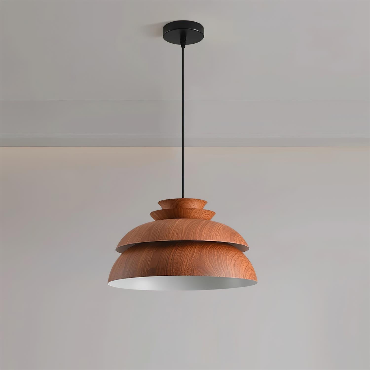 Pendant Lamp Aluminum Layered Dome Modern Minimalist - Letslighting