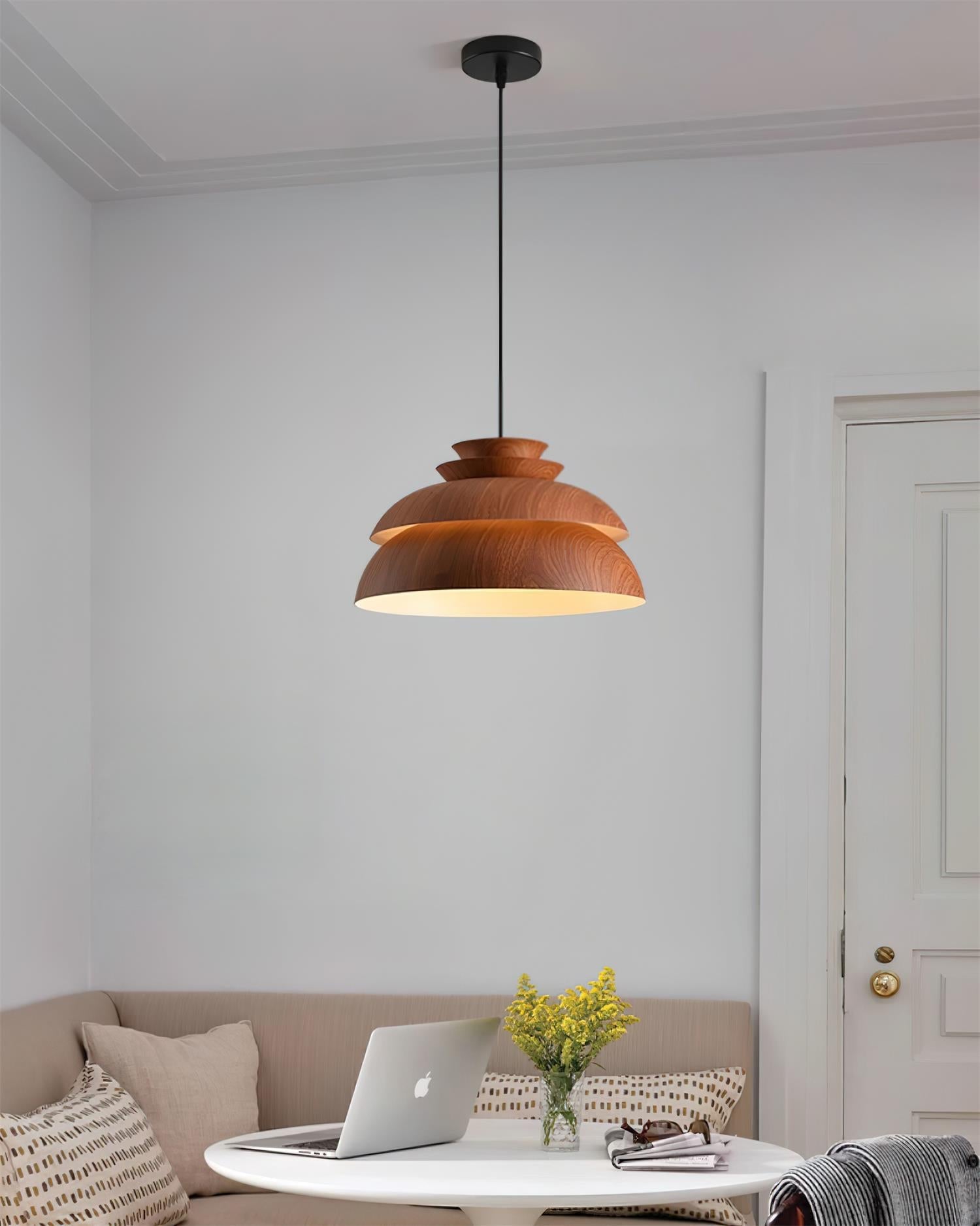 Pendant Lamp Aluminum Layered Dome Modern Minimalist - Letslighting