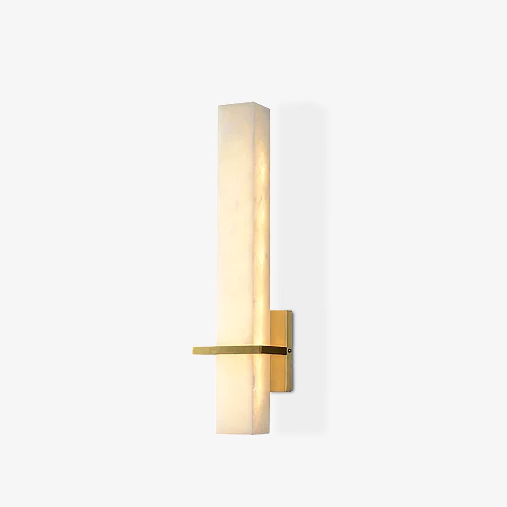 Luste Alabaster Wall Sconce Brass Band Shape - Neutralighting