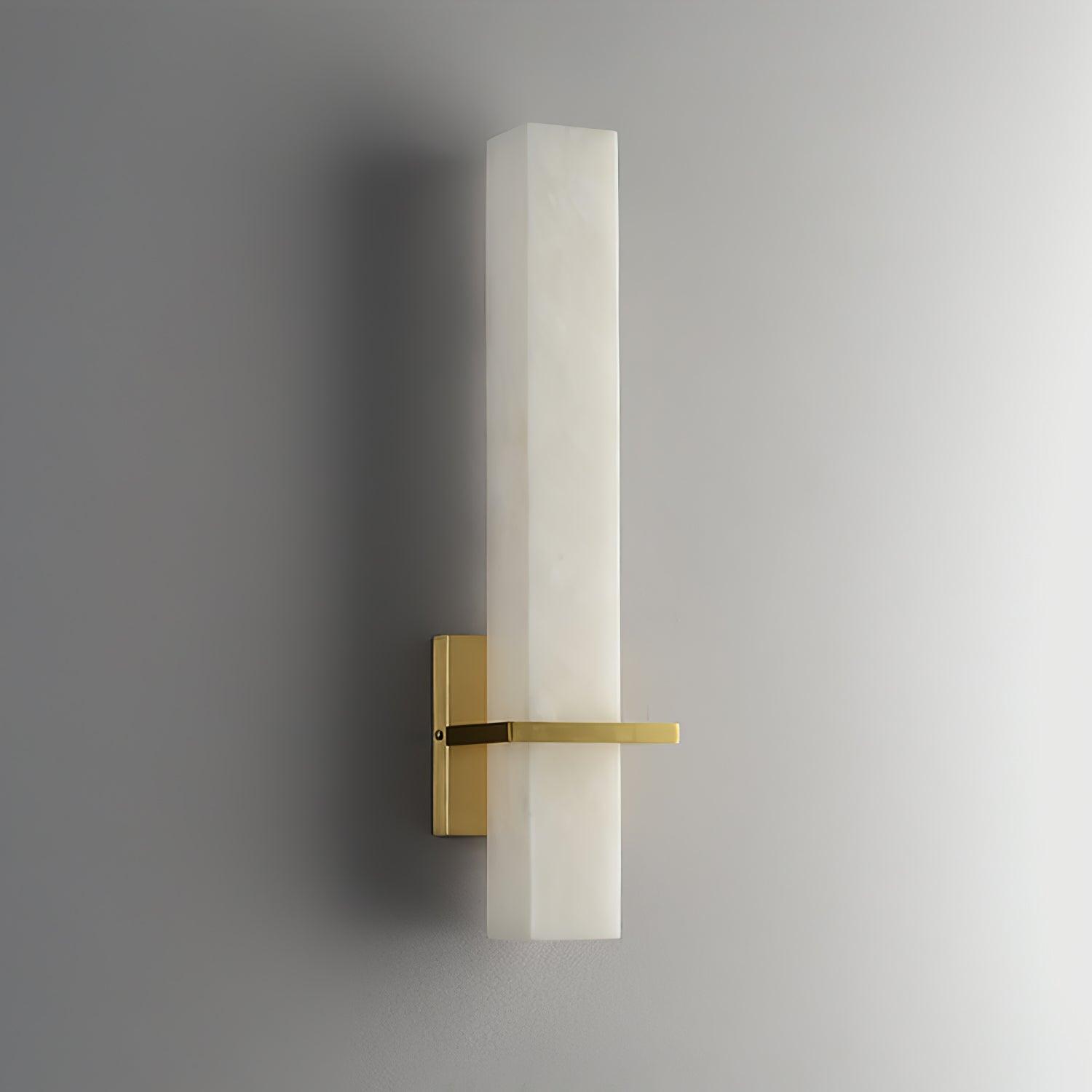 Luste Alabaster Wall Sconce Brass Band Shape - Neutralighting