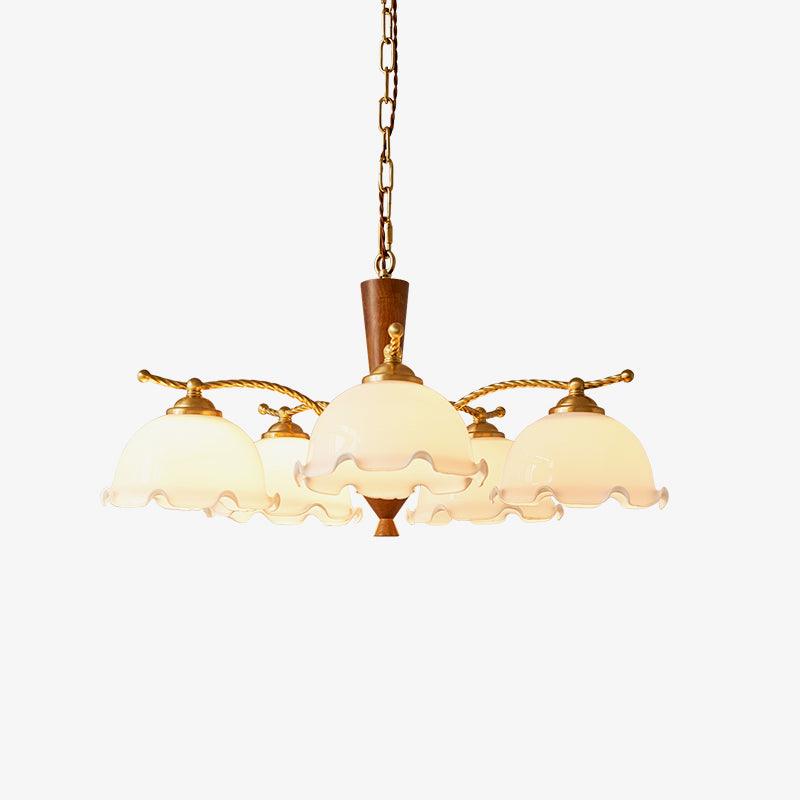 Daisy Vintage Glass Chandelier - Blowlighting