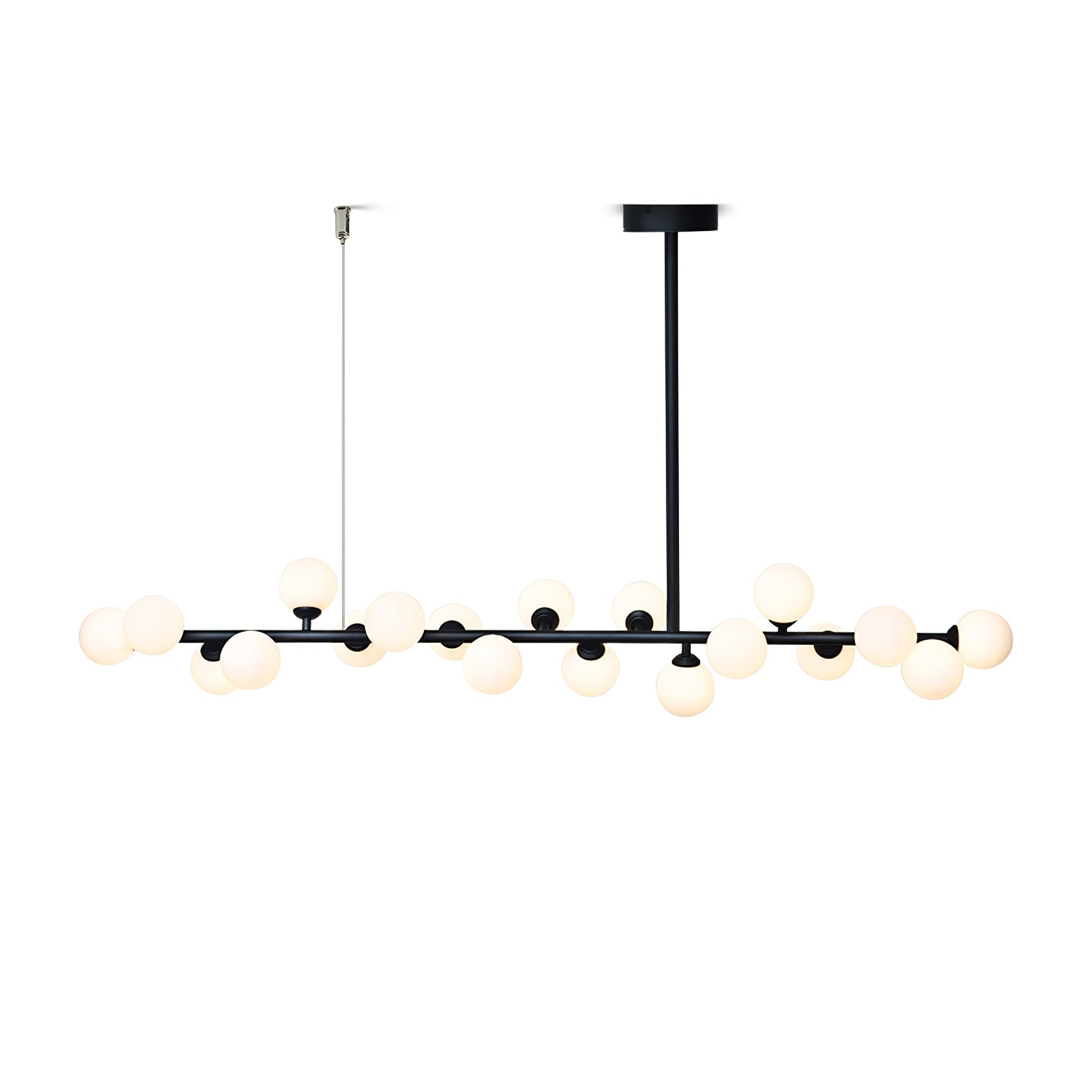 Lumiray Black Linear Globe Pendant Light - Blowlighting