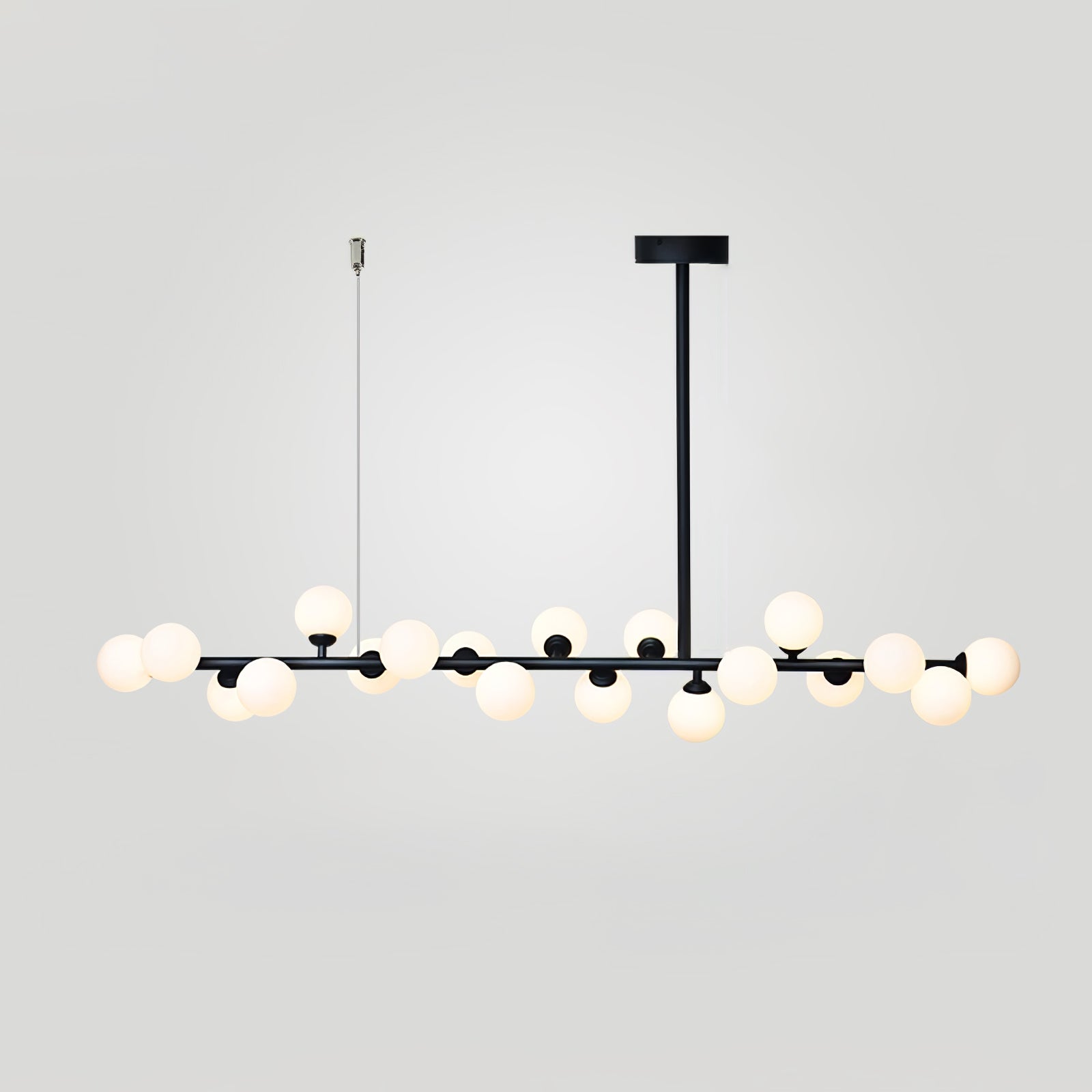 Lumiray Black Linear Globe Pendant Light - Blowlighting