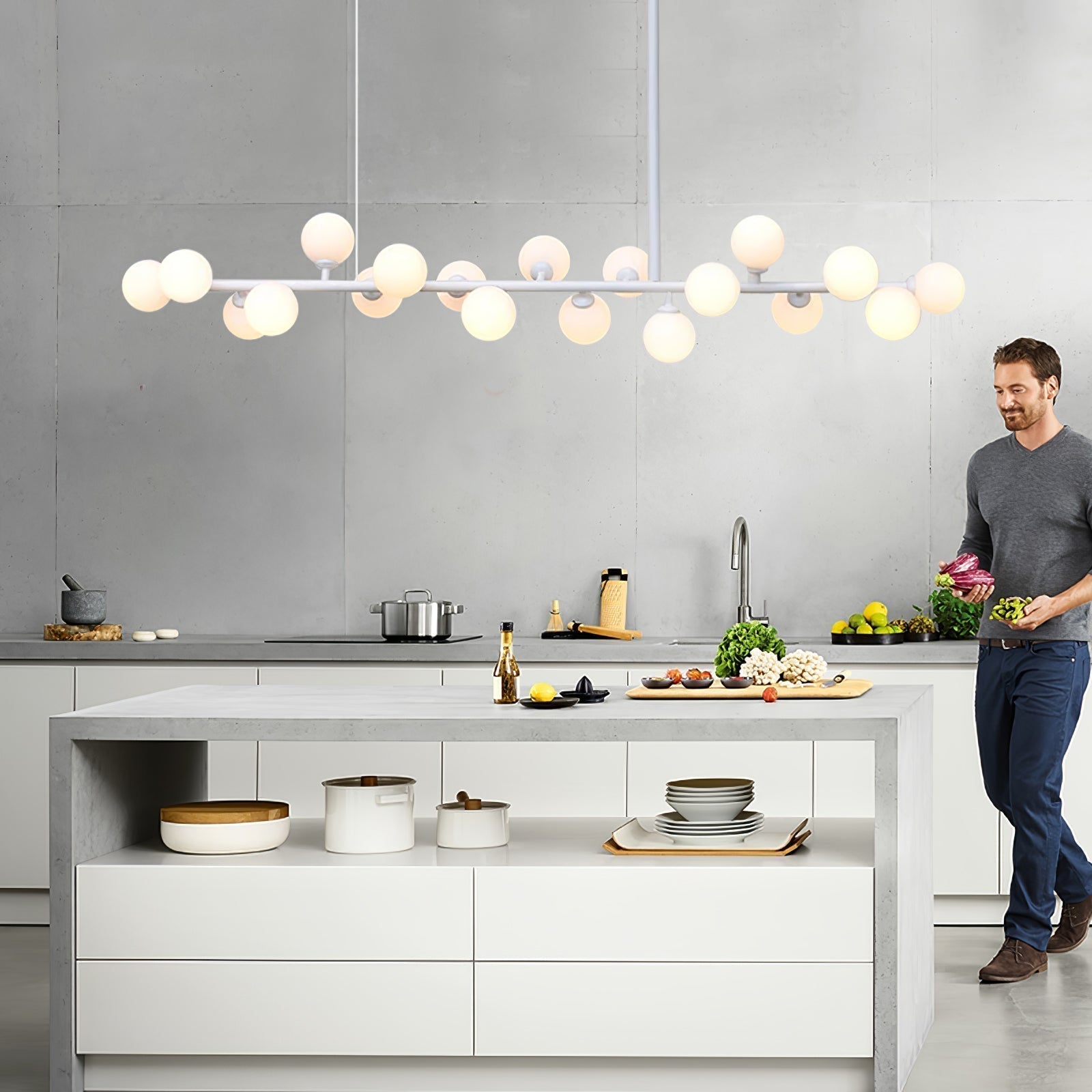 Lumiray Black Linear Globe Pendant Light - Blowlighting