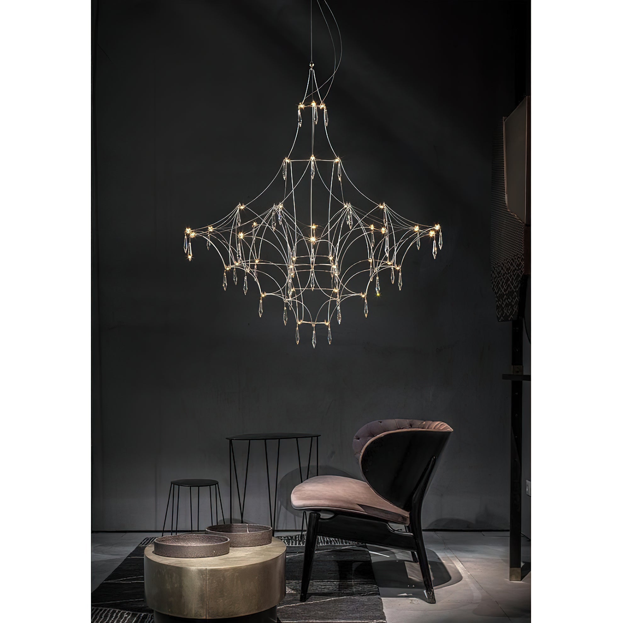Allaeira Postmodern Luxury Crystal Chandelier - Lamp Copper