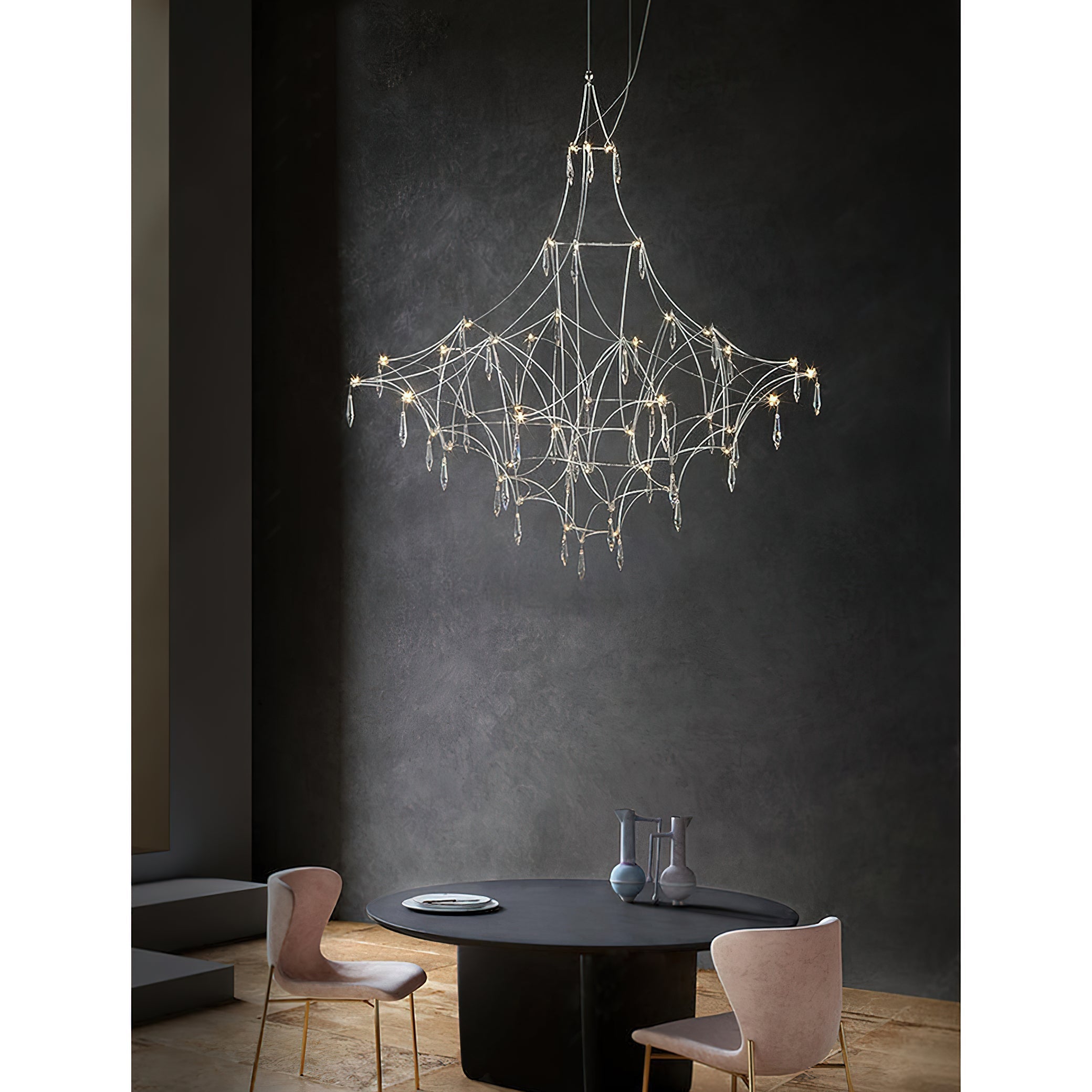 Allaeira Postmodern Luxury Crystal Chandelier - Lamp Copper