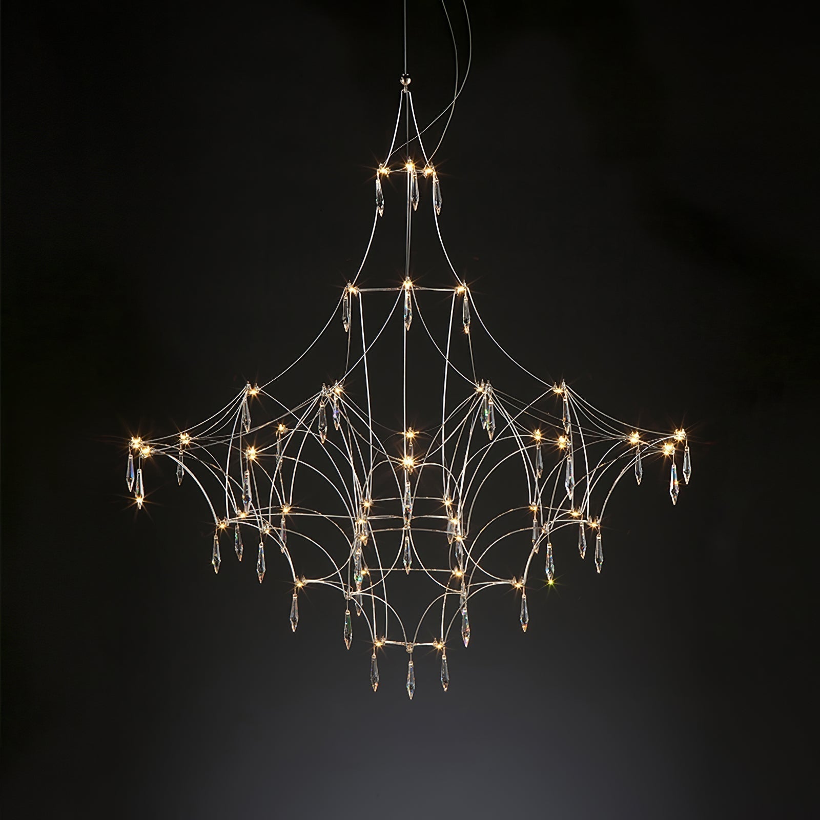 Allaeira Postmodern Luxury Crystal Chandelier - Lamp Copper