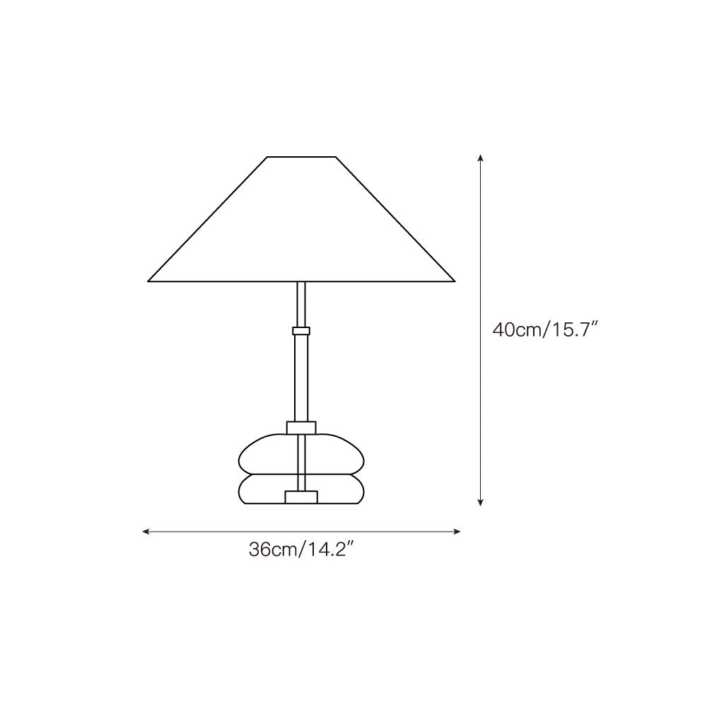 Mission Marble Table Lamp - Lamp Copper