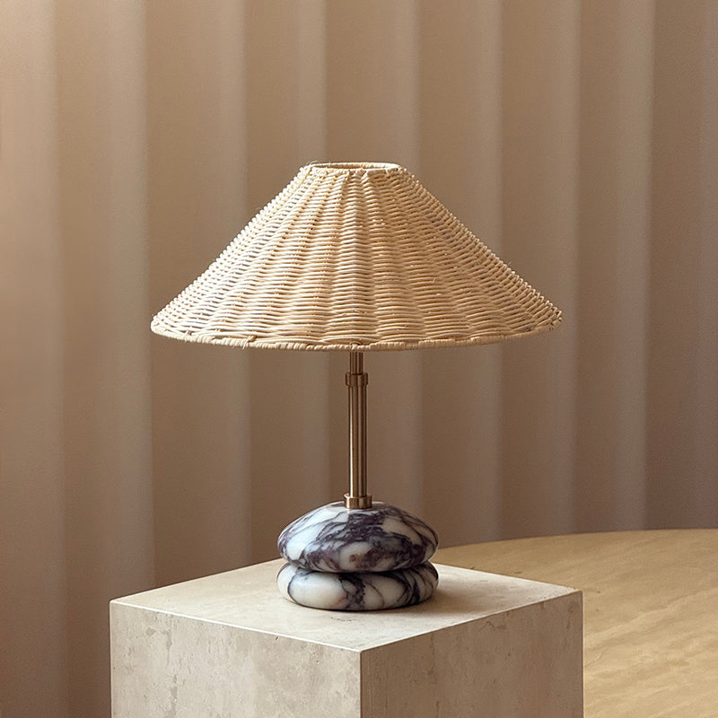 Mission Marble Table Lamp - Lamp Copper