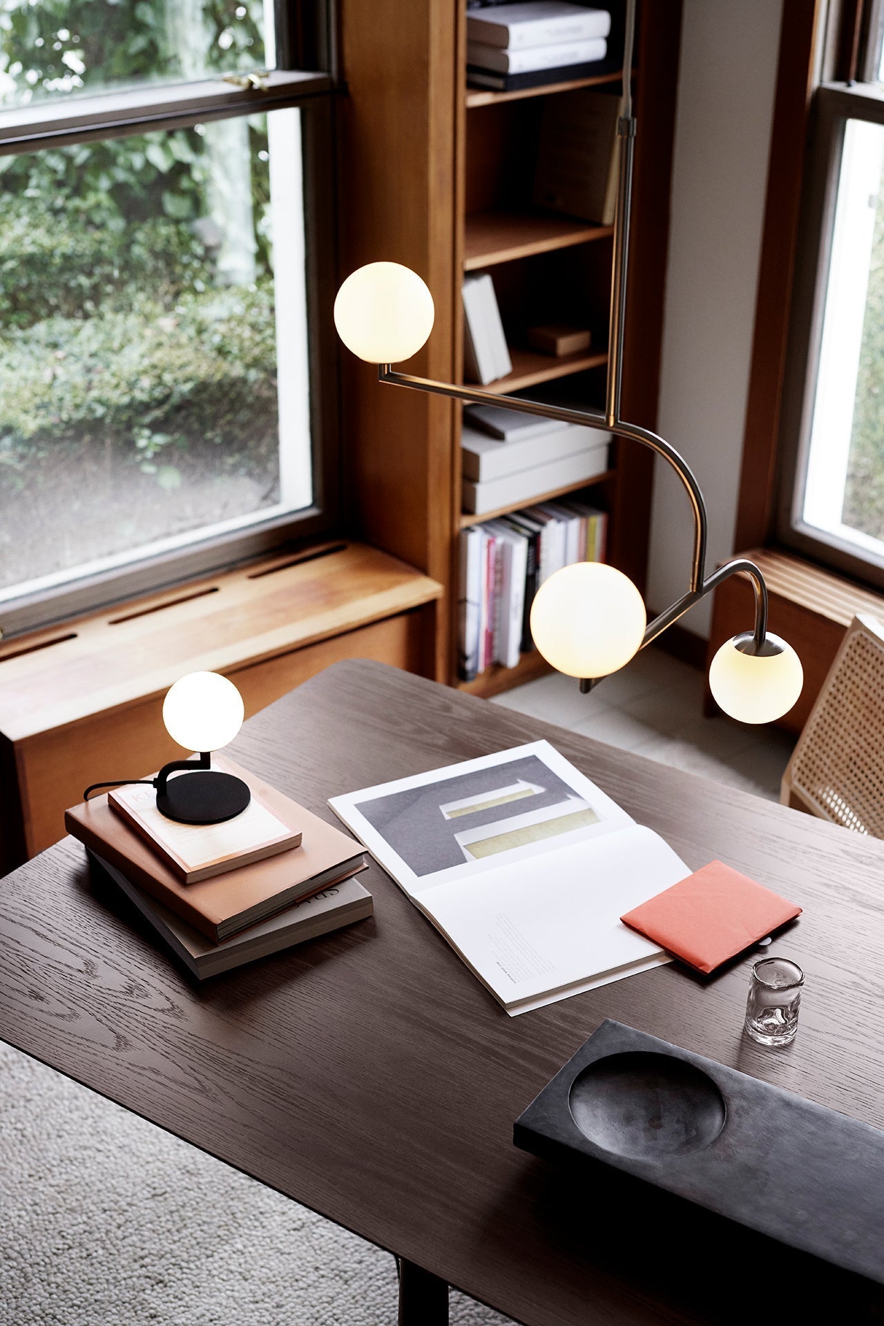 Zelireth Modern Minimalist Brass Glass Chandelier - Lamp Copper