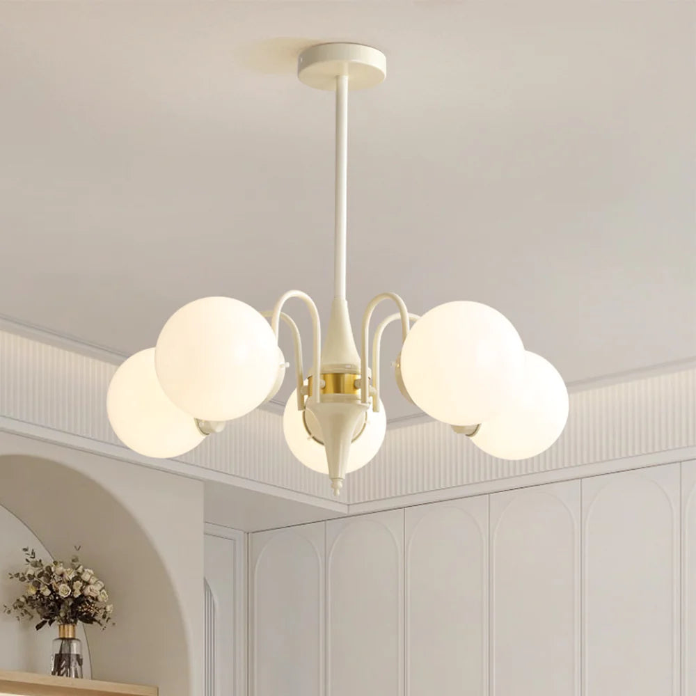 Valentina Moderno Metallo/Vetro Lux Lampadario Oro/Rosso Soggiorno