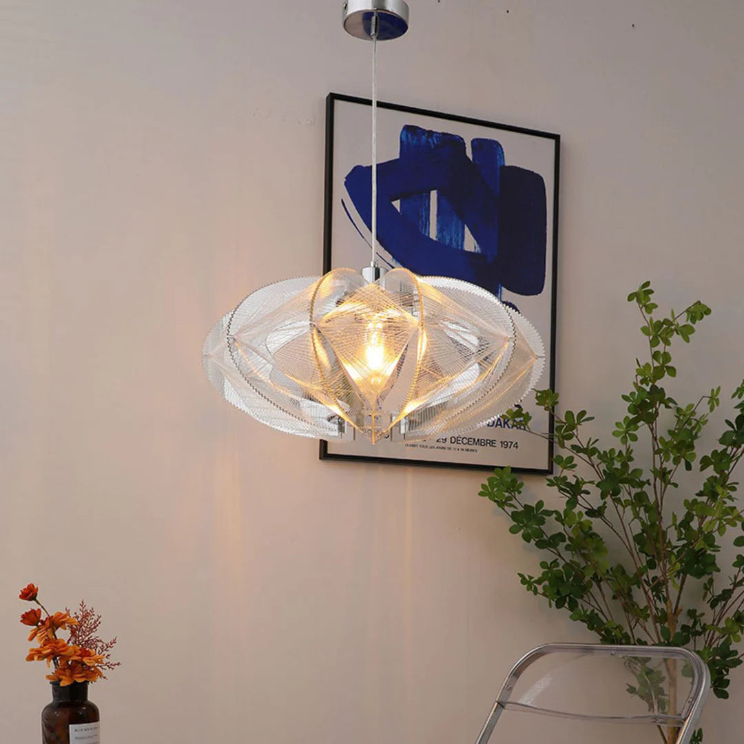 Arisha Mordeno LED Lampade a sospensione Bianco Metallo/Acrilico Soggiorno