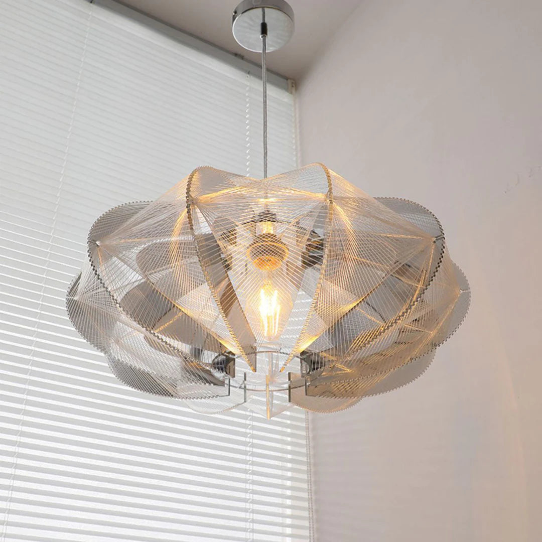 Arisha Mordeno LED Lampade a sospensione Bianco Metallo/Acrilico Soggiorno