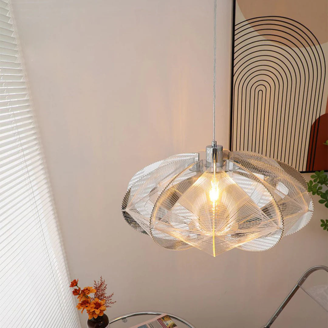 Arisha Mordeno LED Lampade a sospensione Bianco Metallo/Acrilico Soggiorno