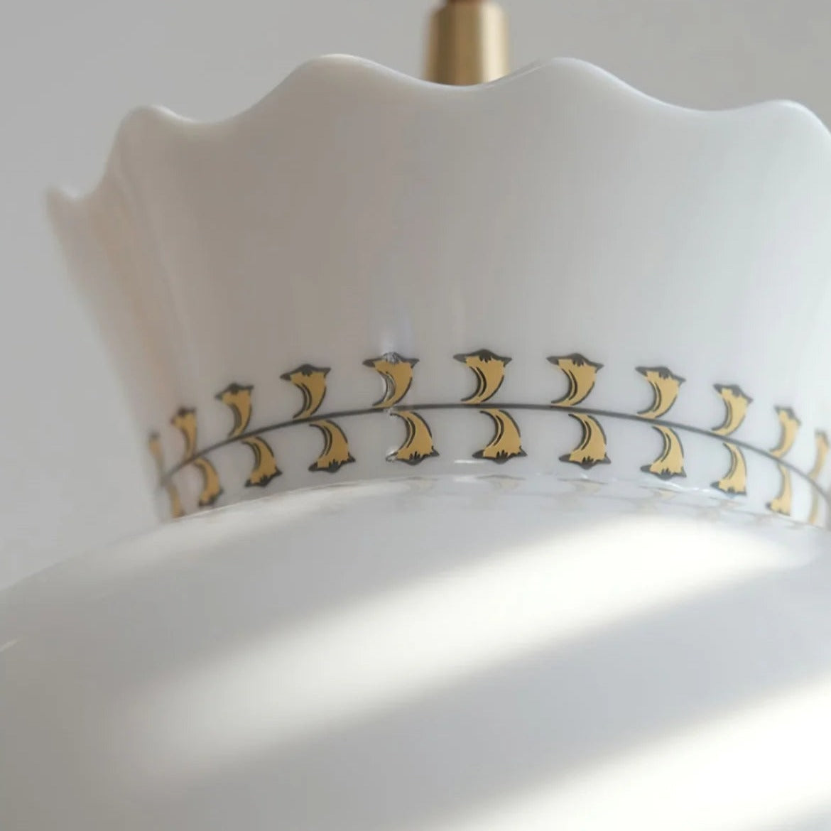 Valentina Moderna Forma Cappello LED Lanpade a Sospensione Ceramica Camera da Letto