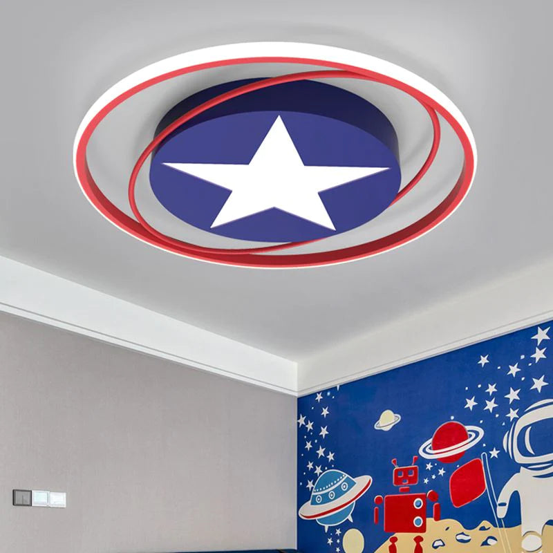 Modern Design Rotonda LED Metallo Plafoniere Sala Studio/Soggiorno