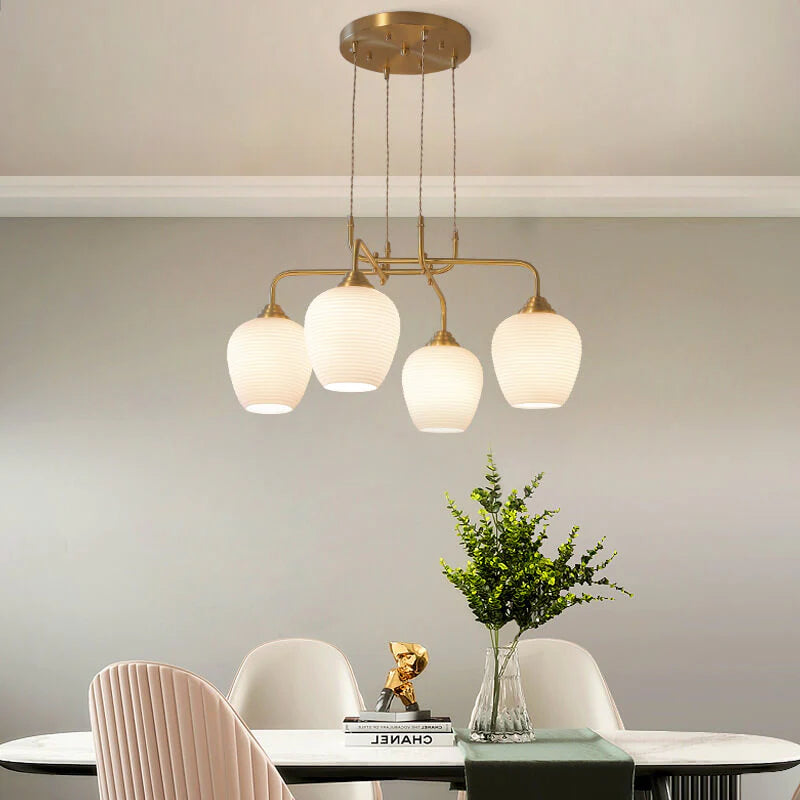 Valentina Mordeno LED Lux Lampadario Oro Metallo Soggiorno
