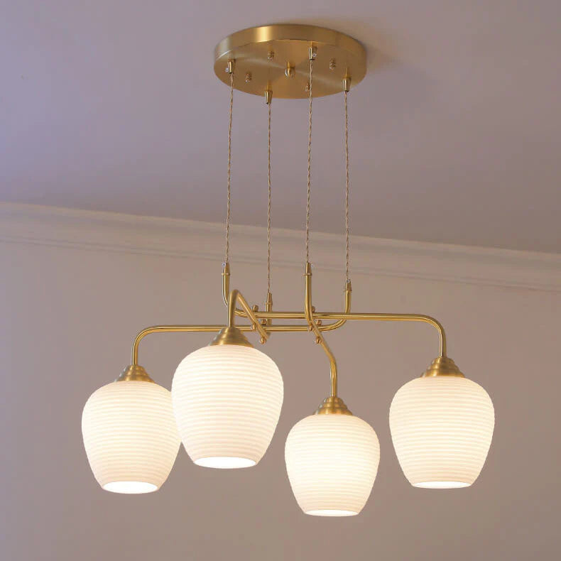Valentina Mordeno LED Lux Lampadario Oro Metallo Soggiorno