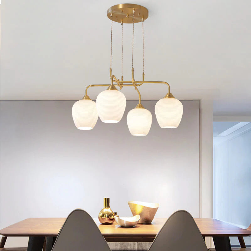 Valentina Mordeno LED Lux Lampadario Oro Metallo Soggiorno