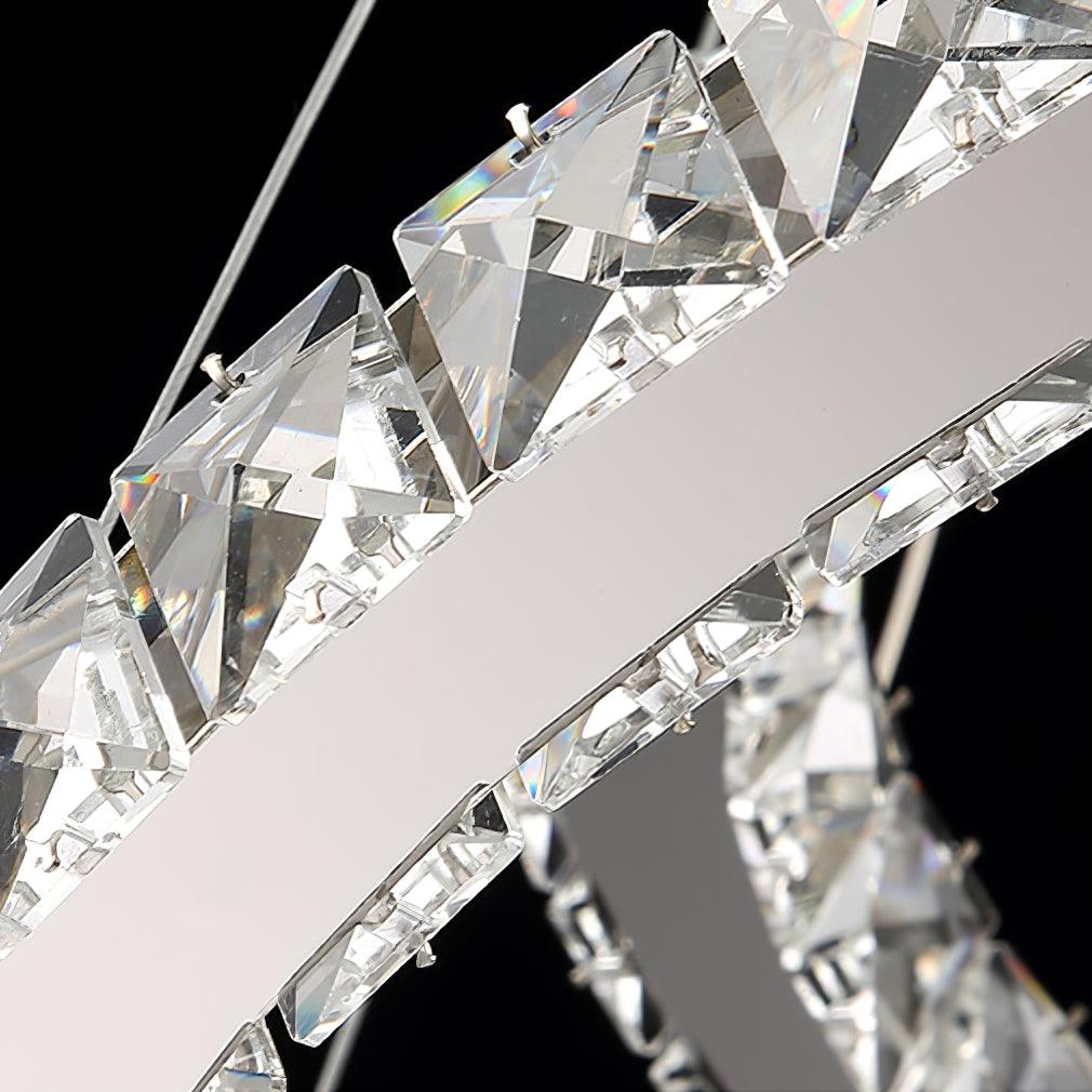Modern Crystal Double C Chandelier - Blowlighting
