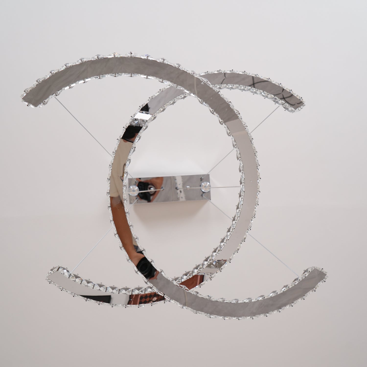 Modern Crystal Double C Chandelier - Blowlighting