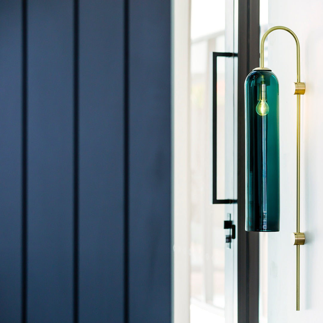 Anoriel Modern Minimalist Metal Glass Wall Lamp - Lamp Copper