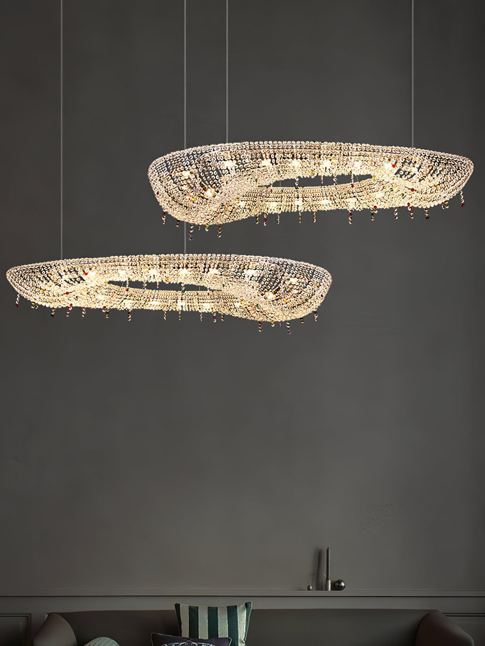 Aeliora Embellished Crystal Pendant Light - Blowlighting