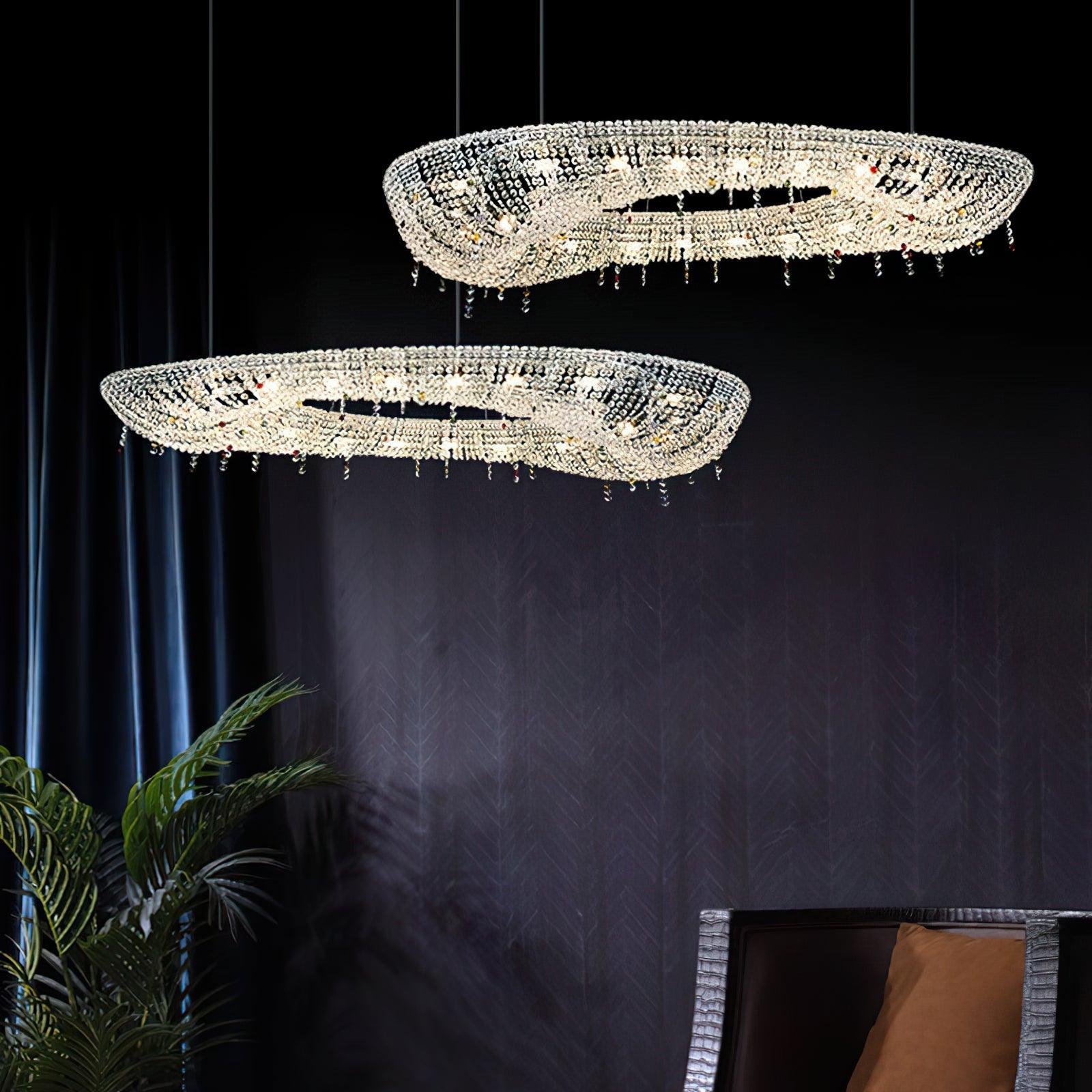 Aeliora Embellished Crystal Pendant Light - Blowlighting