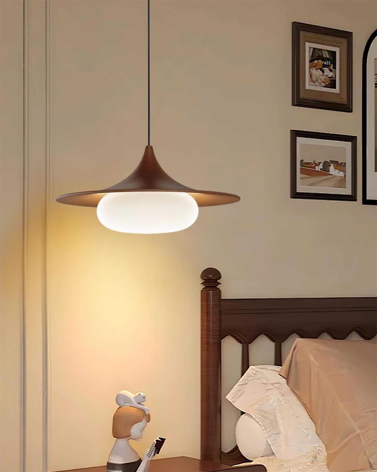 Ovelis Wooden Canopy Pendant Light - Letslighting