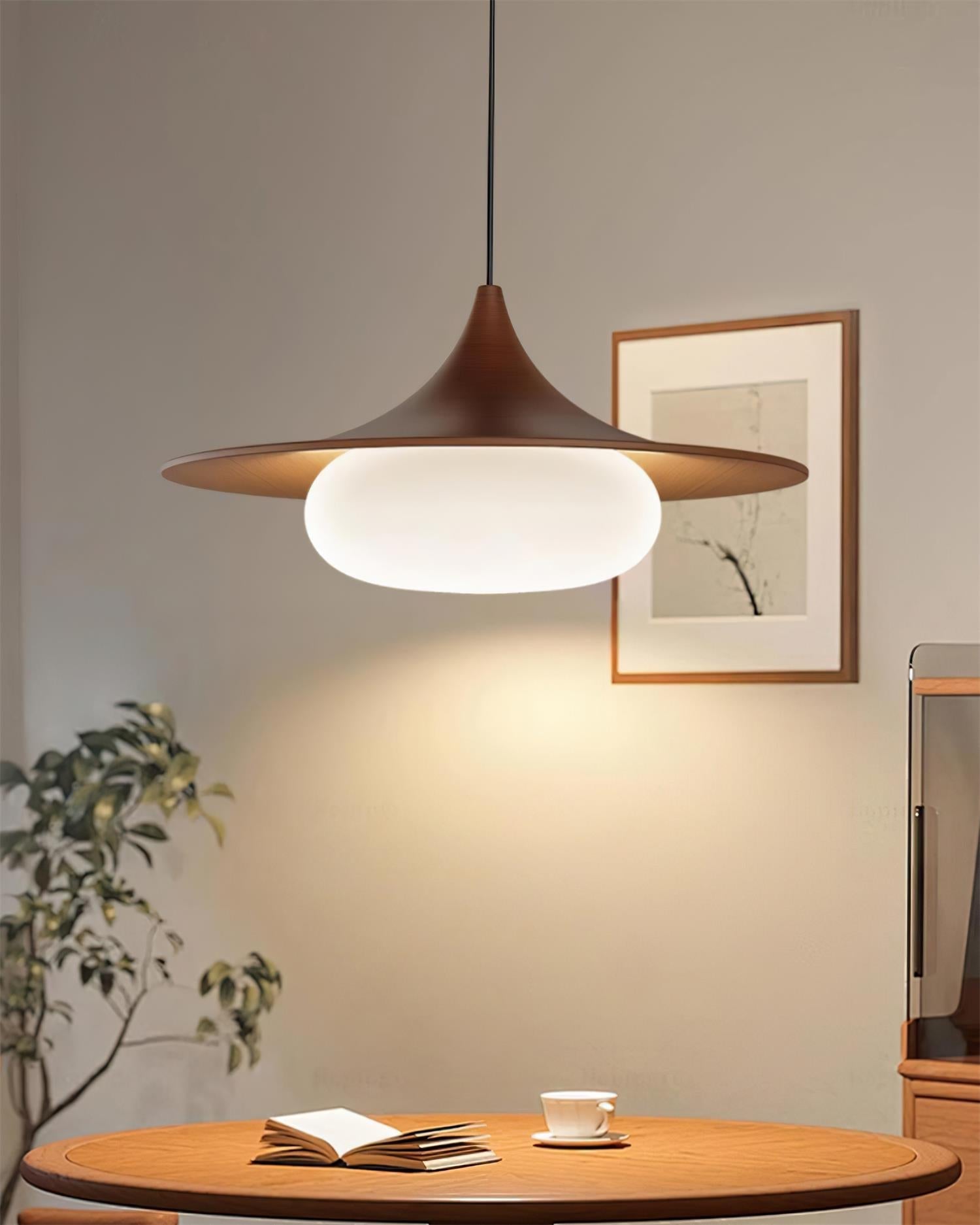Ovelis Wooden Canopy Pendant Light - Letslighting