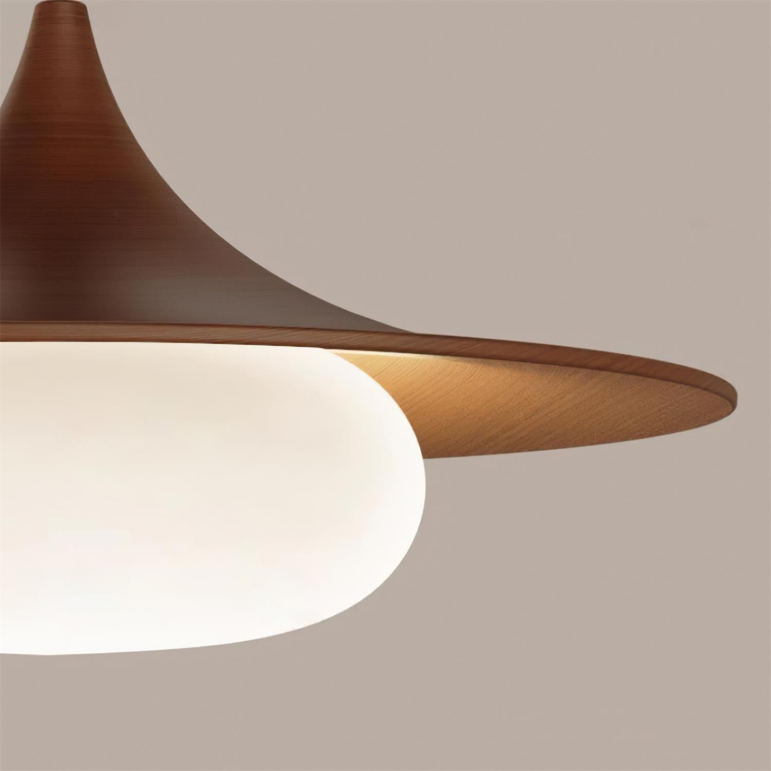 Ovelis Wooden Canopy Pendant Light - Letslighting