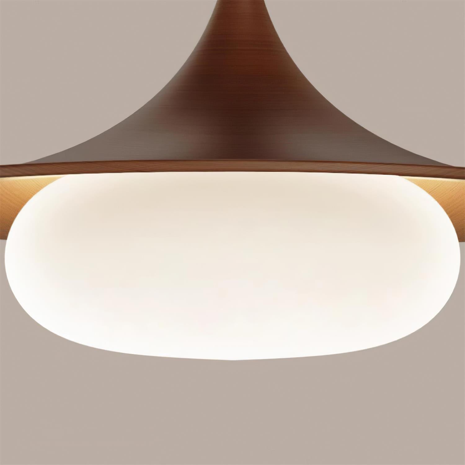 Ovelis Wooden Canopy Pendant Light - Letslighting