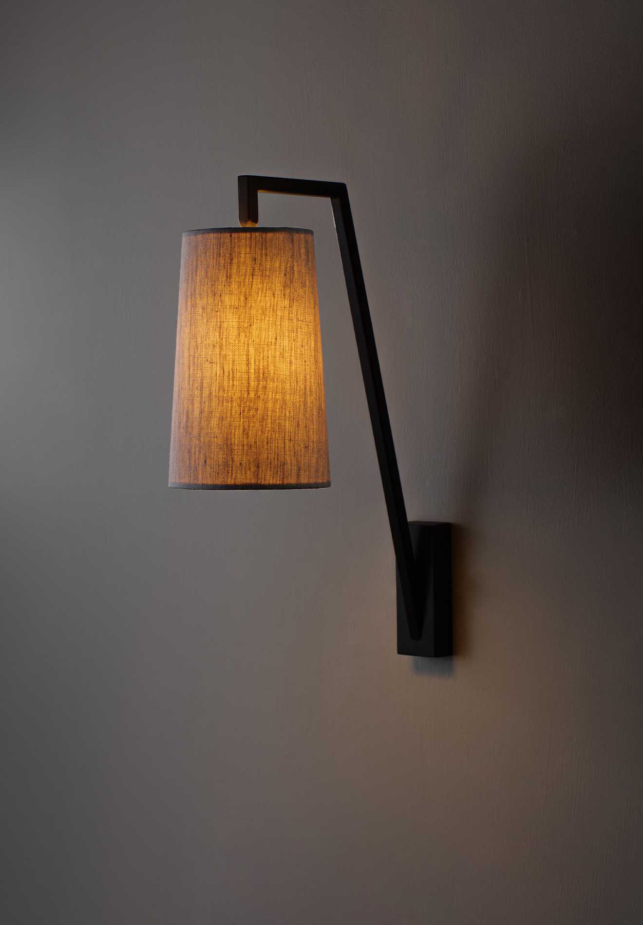 Myvarira Modern Minimalist Brass Fabric Wall Lamp - Lamp Copper