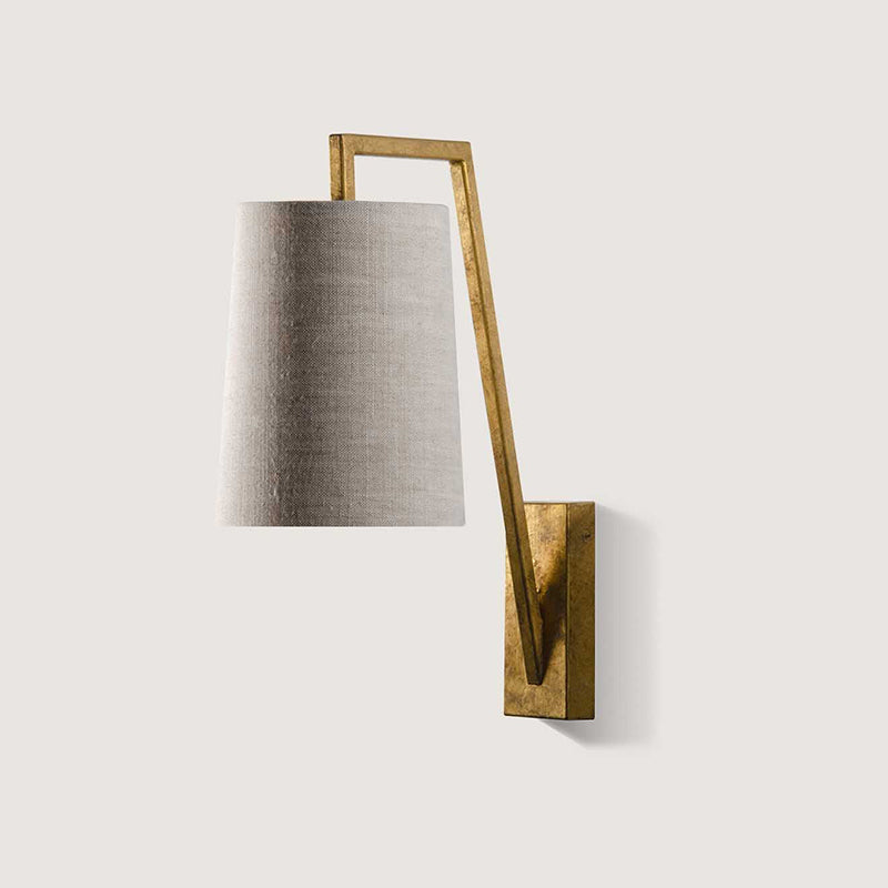 Myvarira Modern Minimalist Brass Fabric Wall Lamp - Lamp Copper