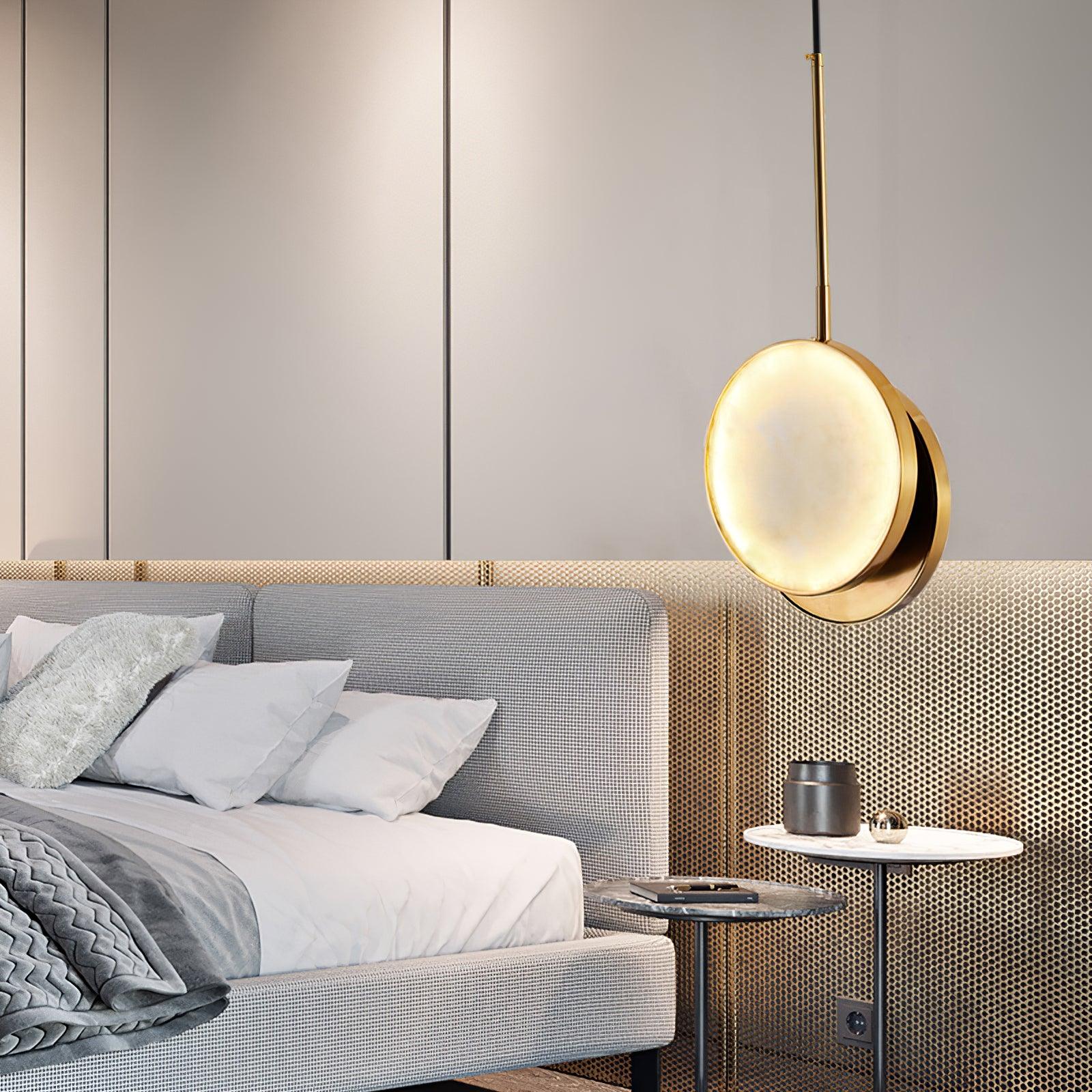 Synoryra Dual Disc Alabaster Pendant Light - Neutralighting