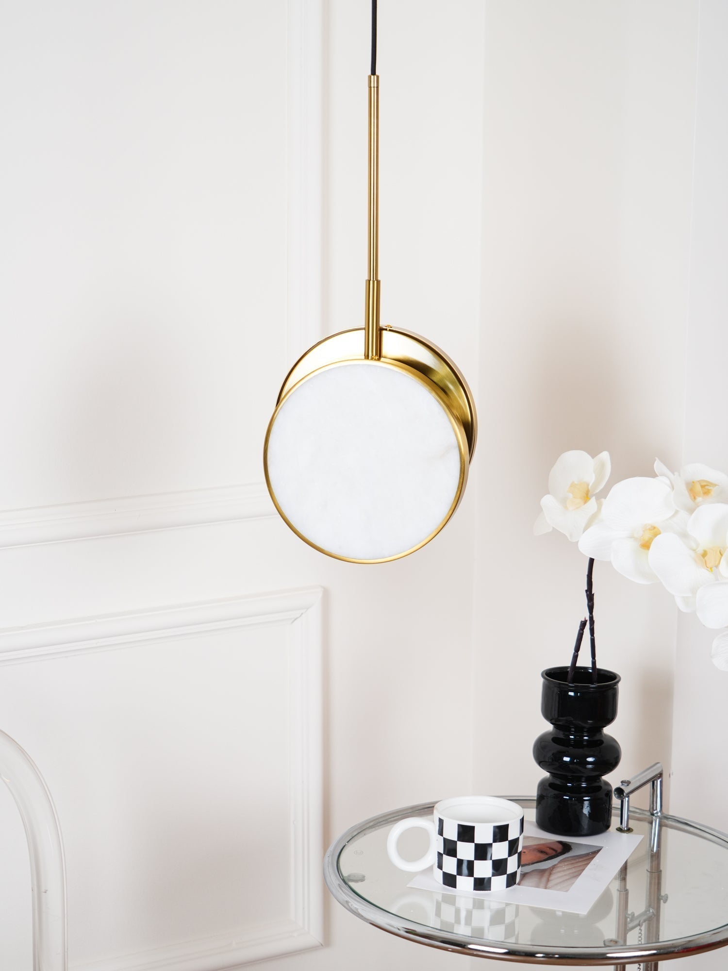 Synoryra Dual Disc Alabaster Pendant Light - Neutralighting