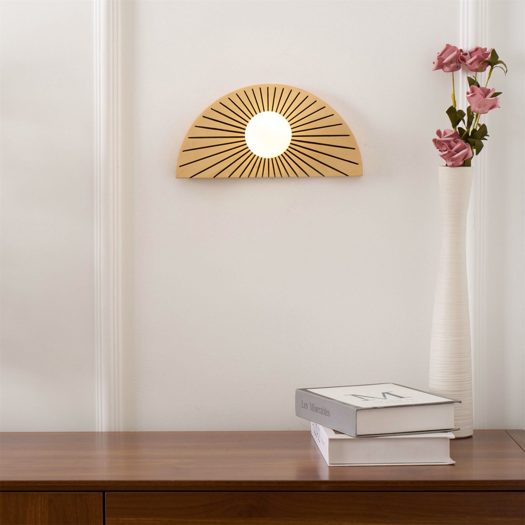 Nytheos Modern Minimalist Resin Glass Wall Lamp - Lamp Copper
