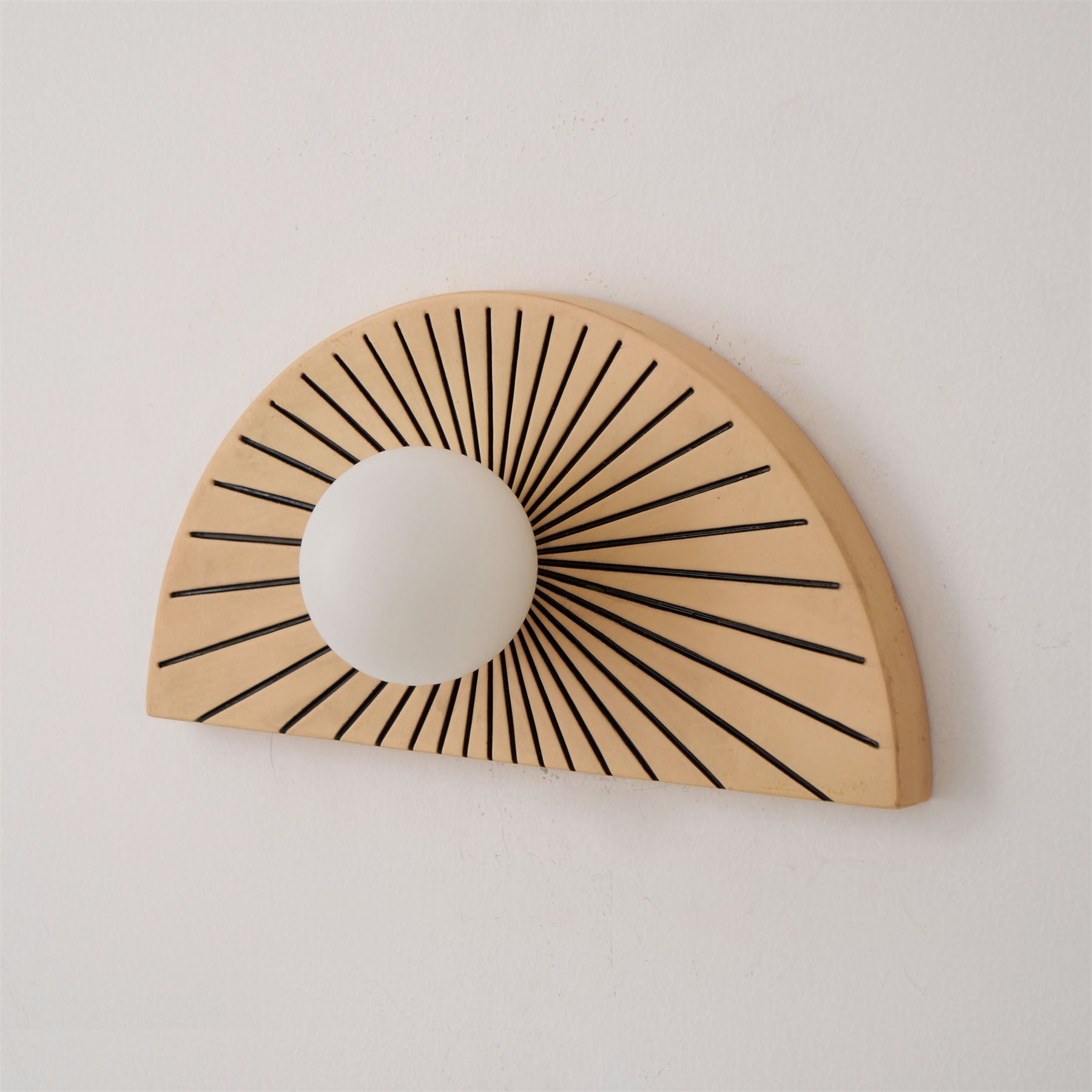 Nytheos Modern Minimalist Resin Glass Wall Lamp - Lamp Copper