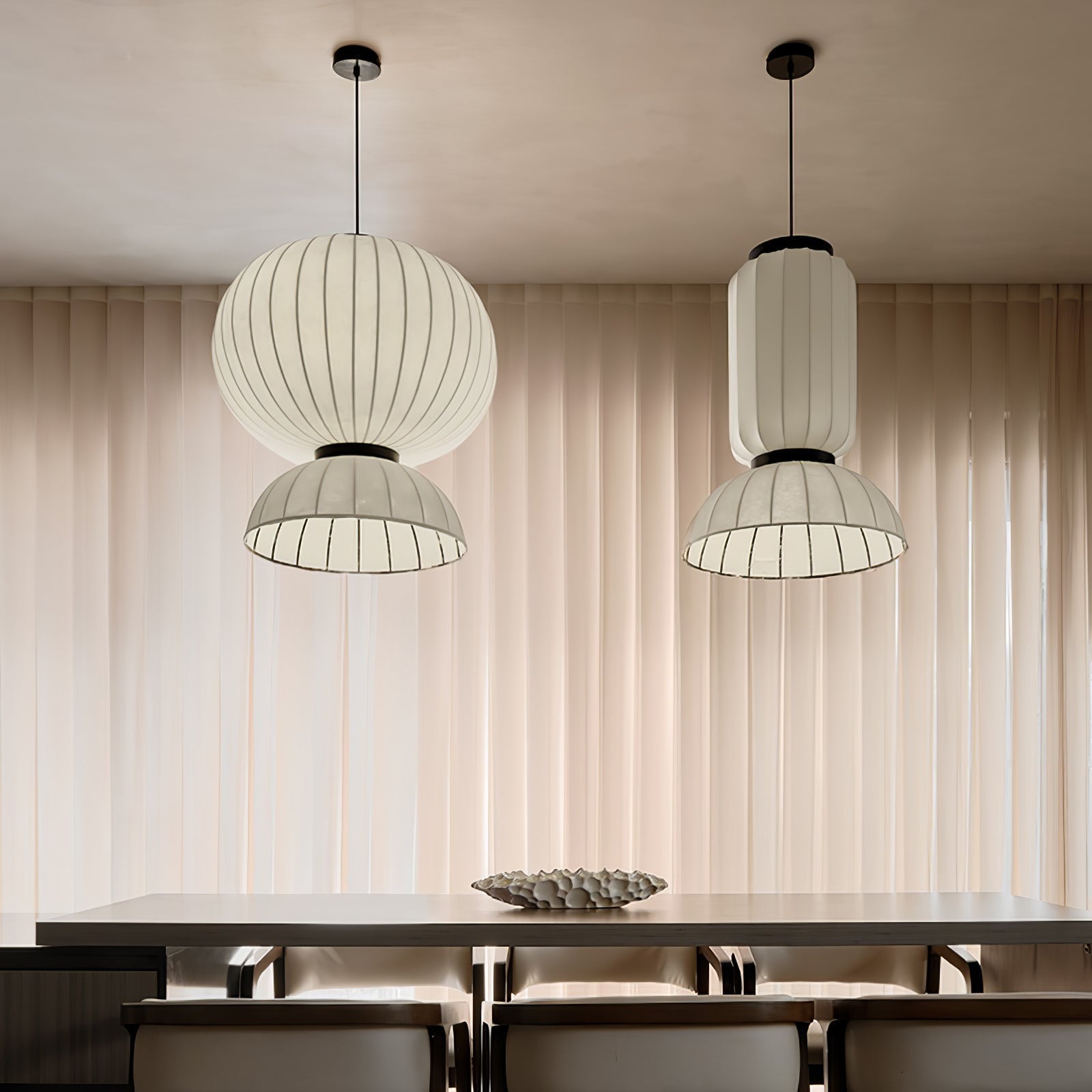 Eurzorion Silk Lantern Pendant Light - Blowlighting