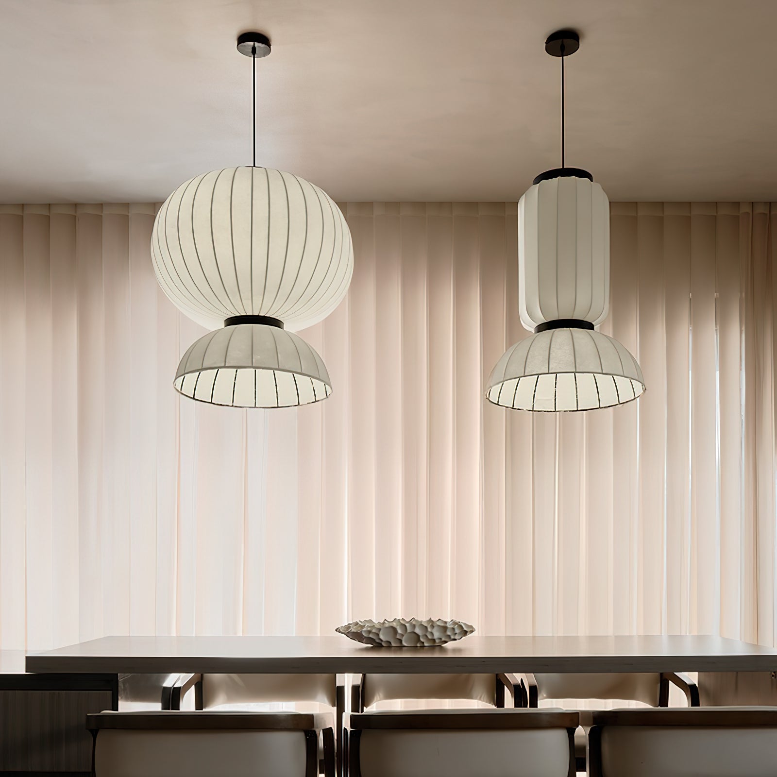 Eurzorion Silk Lantern Pendant Light - Blowlighting