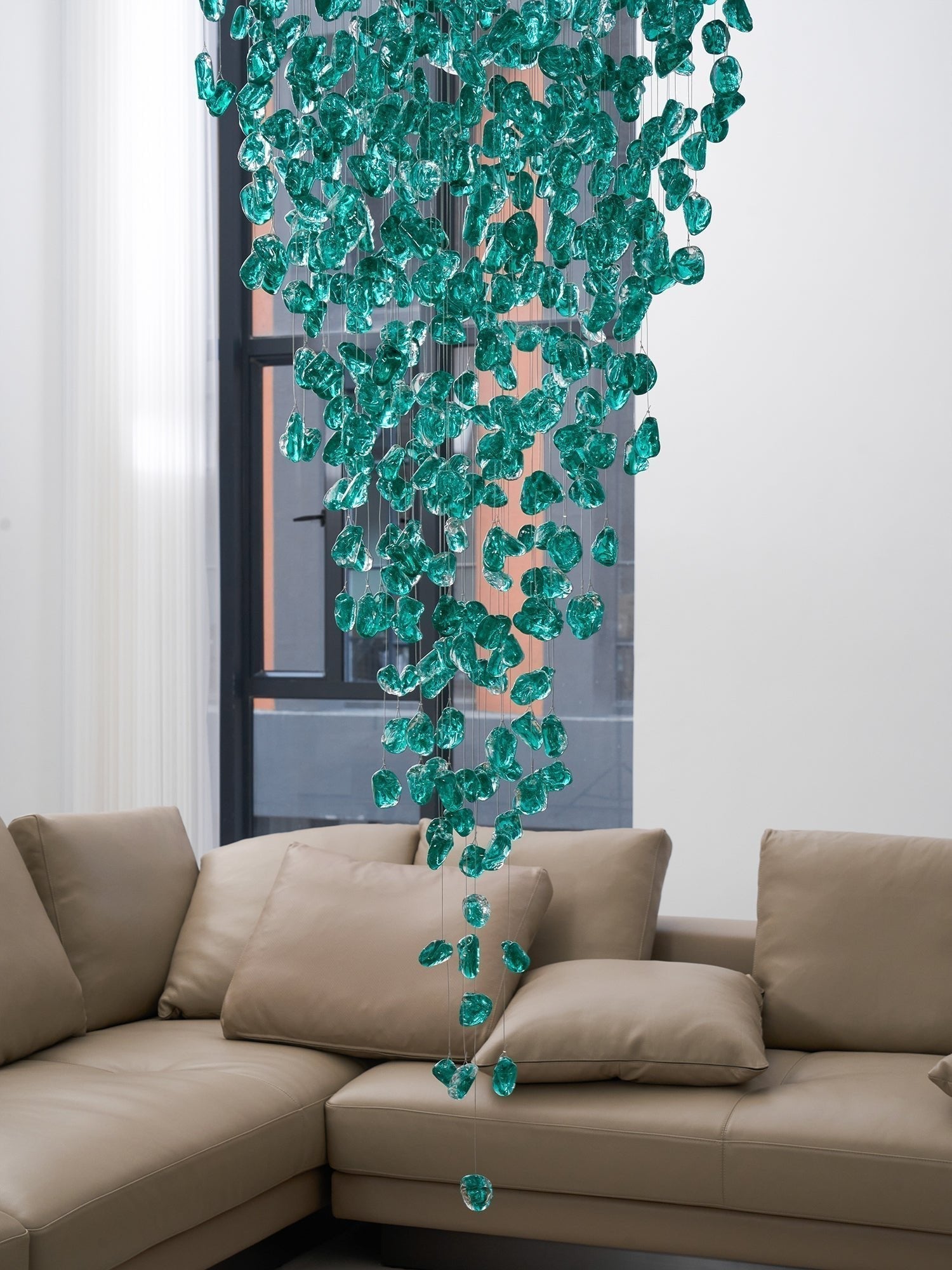 Veshaa Postmodern Luxury Stone Crystal Chandelier - Blowlighting