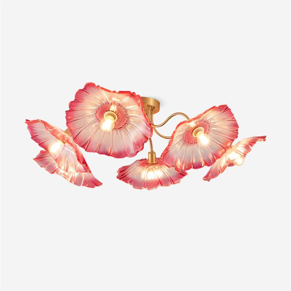 Valentina Lampada da Soffitto a Montaggio Incassato con Fiori in Vetro